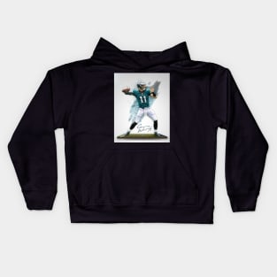 Wentz Philadelphia Sports Art Kids Hoodie